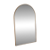 Miroir contemporain scandinave métal doré avec coins arrondis