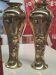 Pair of Indochina brass soap bubble blower vases