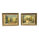 André FRANCHET (1896-1961): 2 oil paintings on canvas seen from Paris around 1940