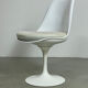 4x Eero Saarinen Tulip Chairs white leather