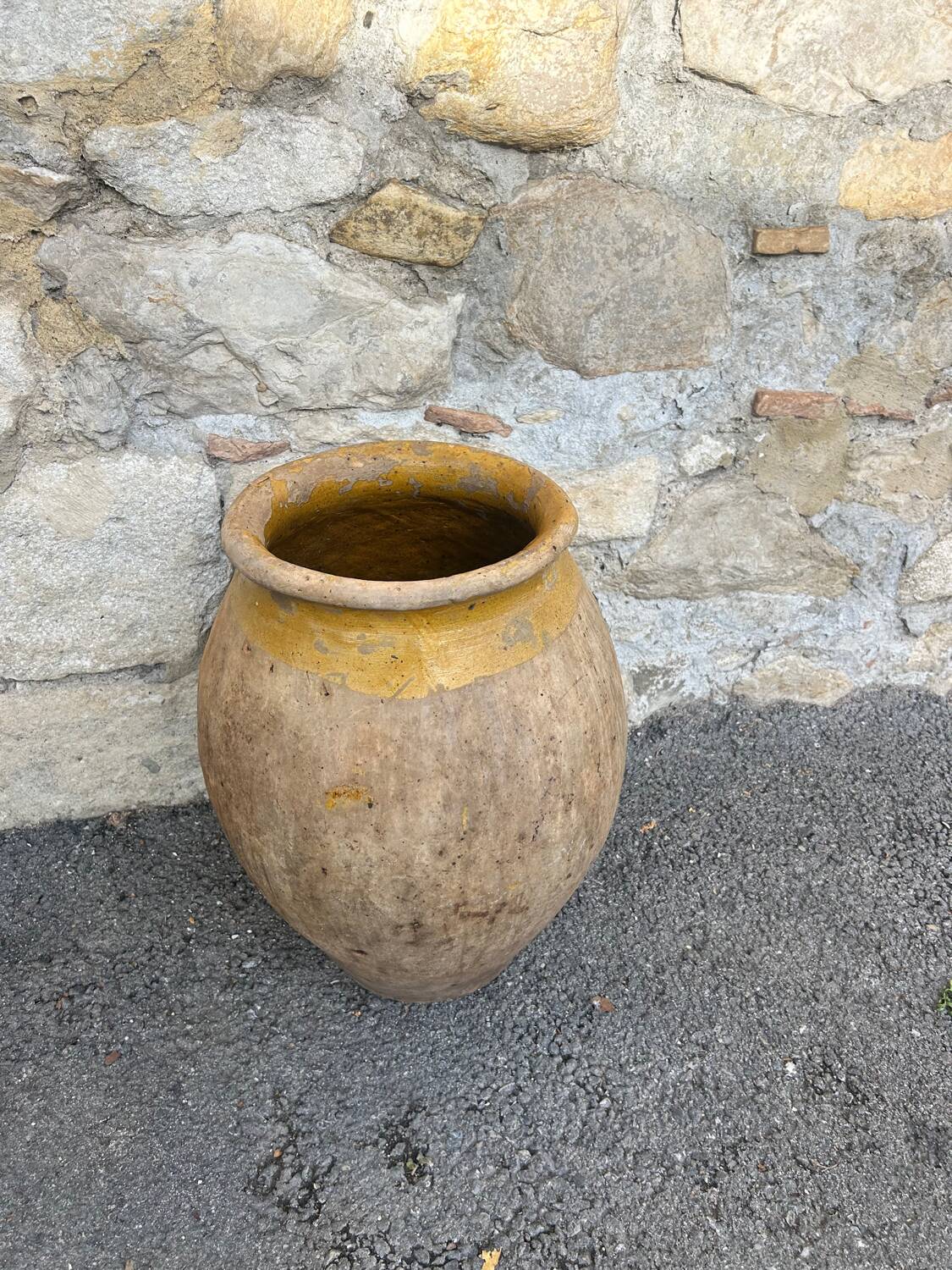 Provençal jar – Yellow glazed earthenware