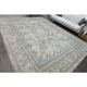 Tapis d'aire vintage persan fait main en laine et coton beige des années 1970 285x362