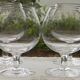 Set of 4 SEVRES crystal cognac glasses.