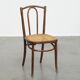 Bistro chair with a woven cane seat