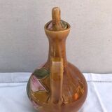 Old carafe with 8 ceramic glasses