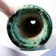 Large Tamegroute candlestick in green glazed terracotta, Morocco, 1960s-1970s.