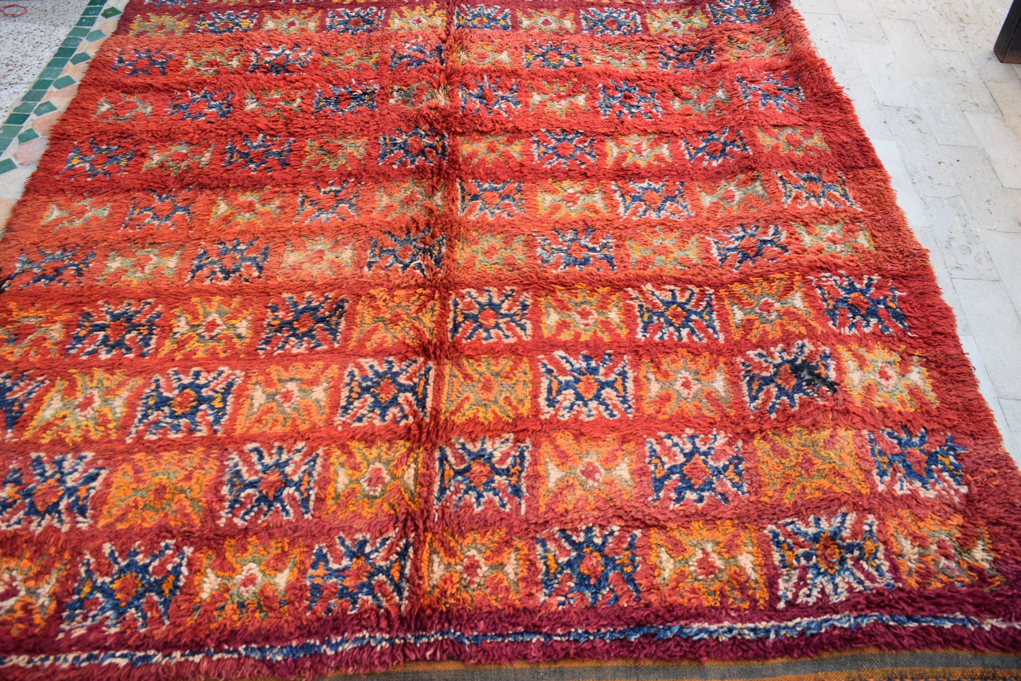 Berber rug Moroccan vintage Atlas
