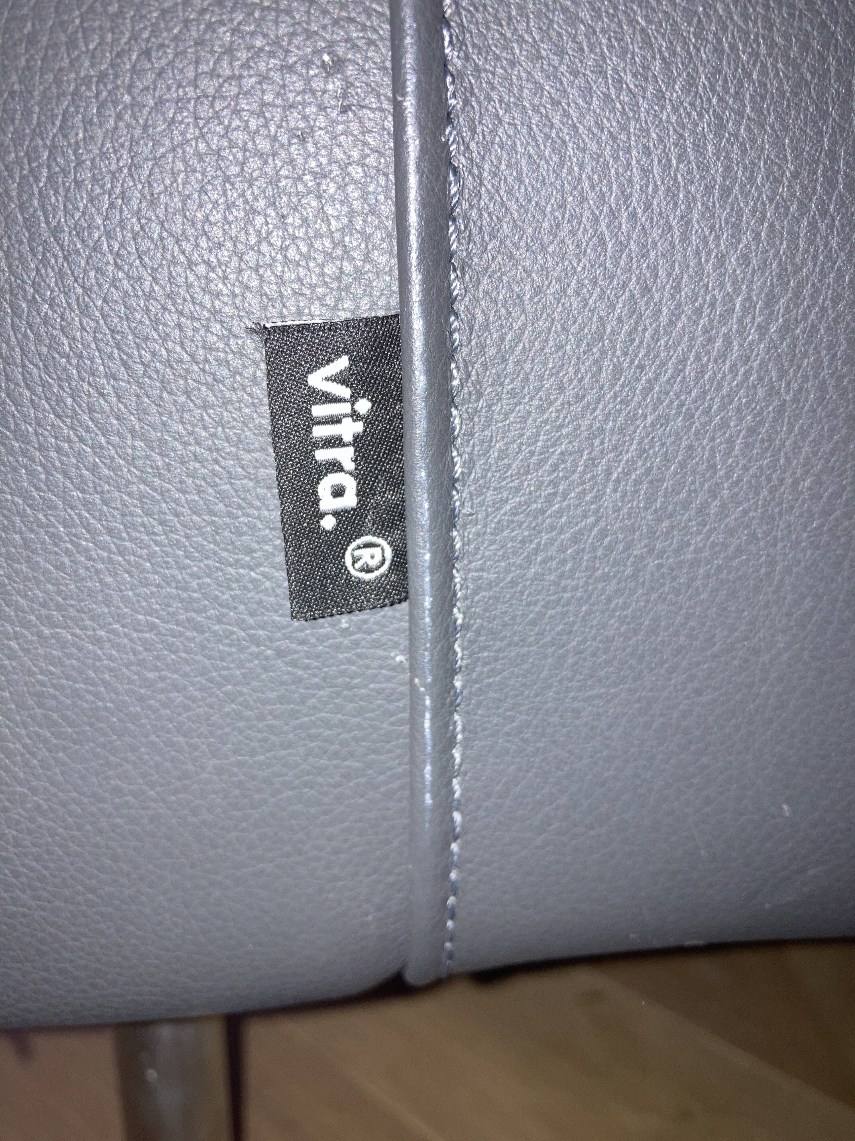 VITRA Park Sofa – Jasper Morrison – premium grey leather canapé