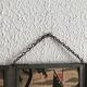 Miroir vintage 1940 triptyque barbier coiffeur bateau mer - 16 x 37 cm