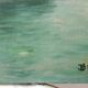 Oil painting on canvas port castle signed 1952