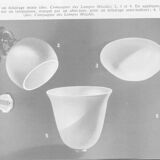 Pair of ceiling lights; Mazda chandelier of the 50s