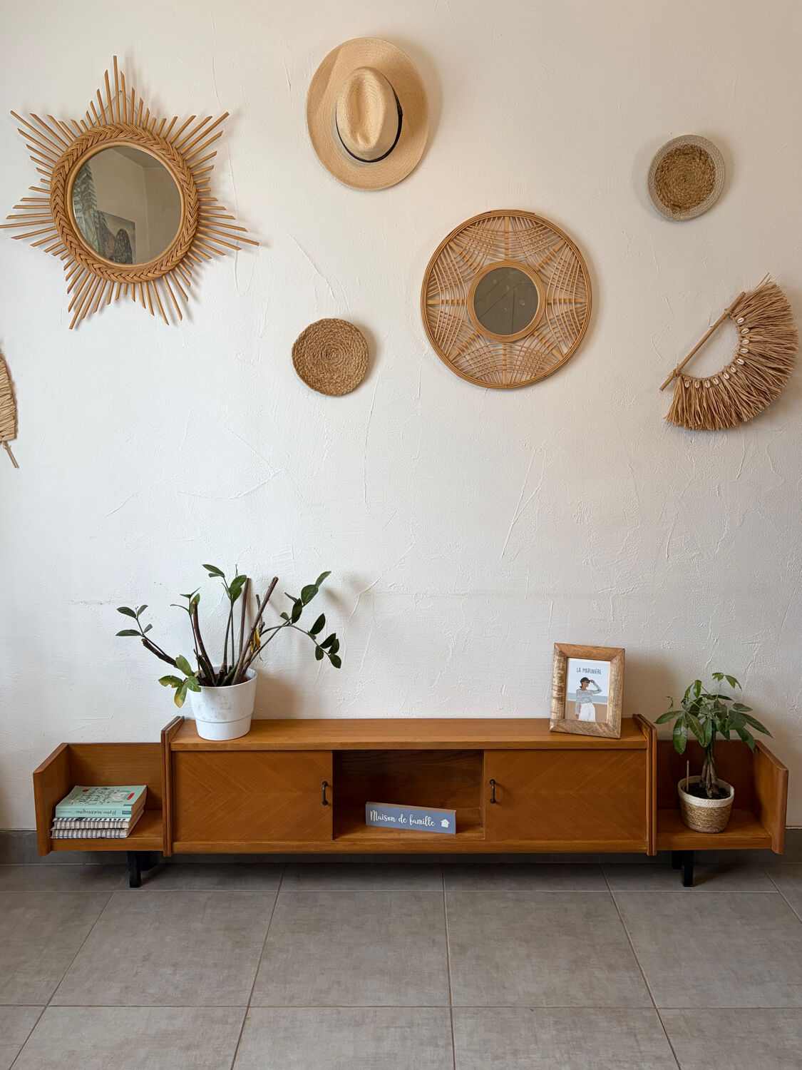 Vintage teak enfilade (shallow)