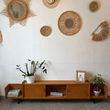 Vintage teak enfilade (shallow)