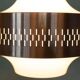 1960s vintage glass pendant light, Swedish pendant.