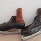 Pair of black and brown ice skates