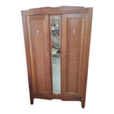 1950s Parisian wardrobe/closet in oak