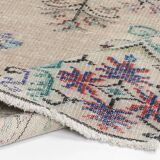 Flower Design Oushak Carpet