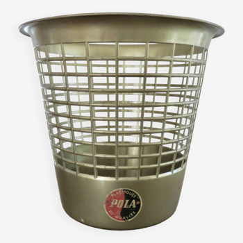 Pola waste paper basket in gold plastic 50s 60s