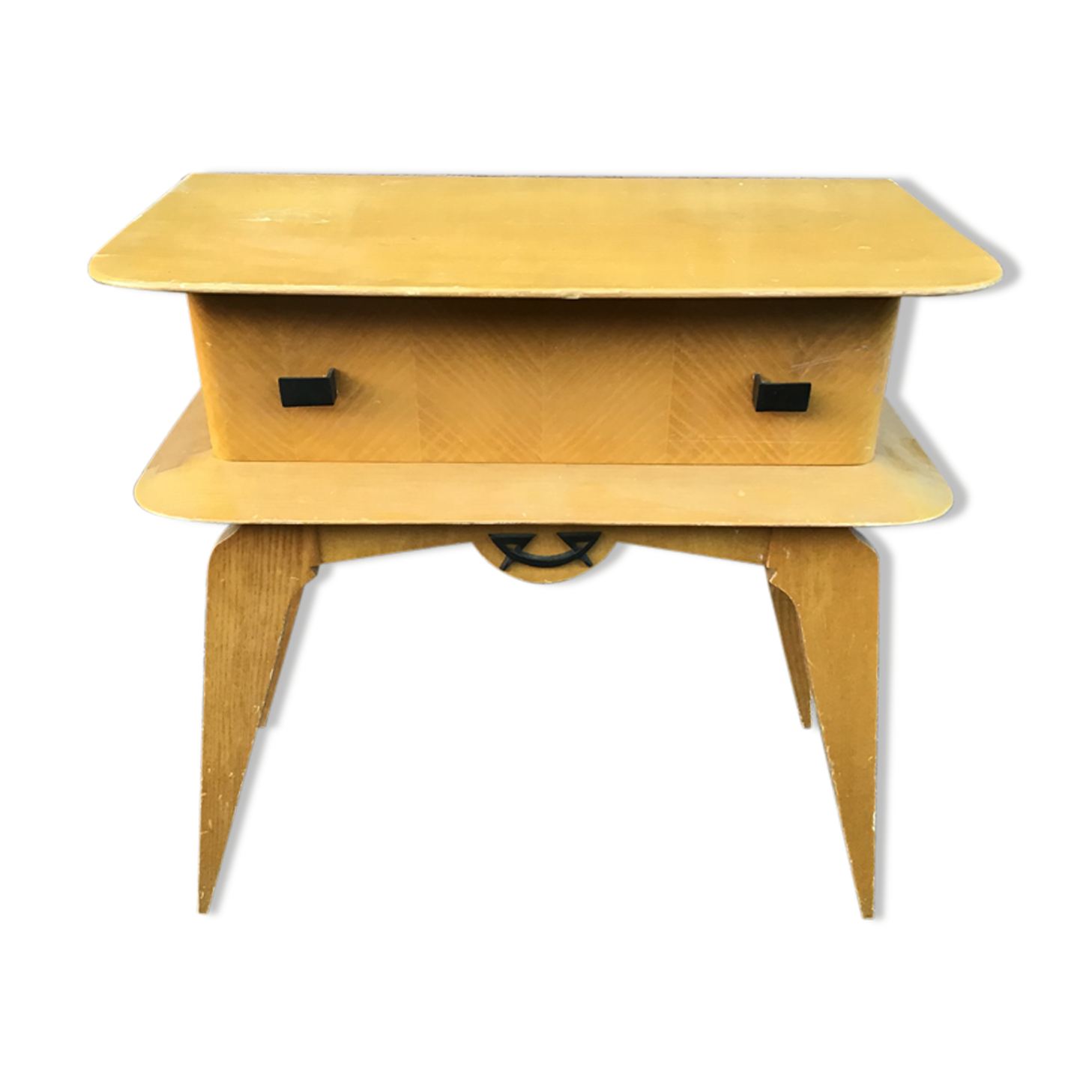 Small vintage 1960 Scandinavian nightstand