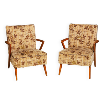 Fauteuils tchécoslovaques du milieu du siècle, années 1960, lot de 2