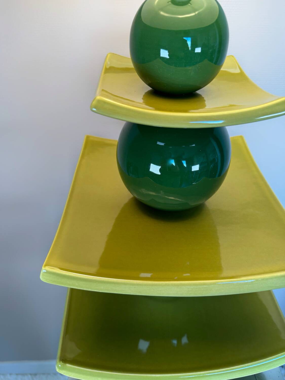 Large ceramic lamp from Albret from the 90s