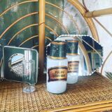 Rattan and bamboo vintage shelf