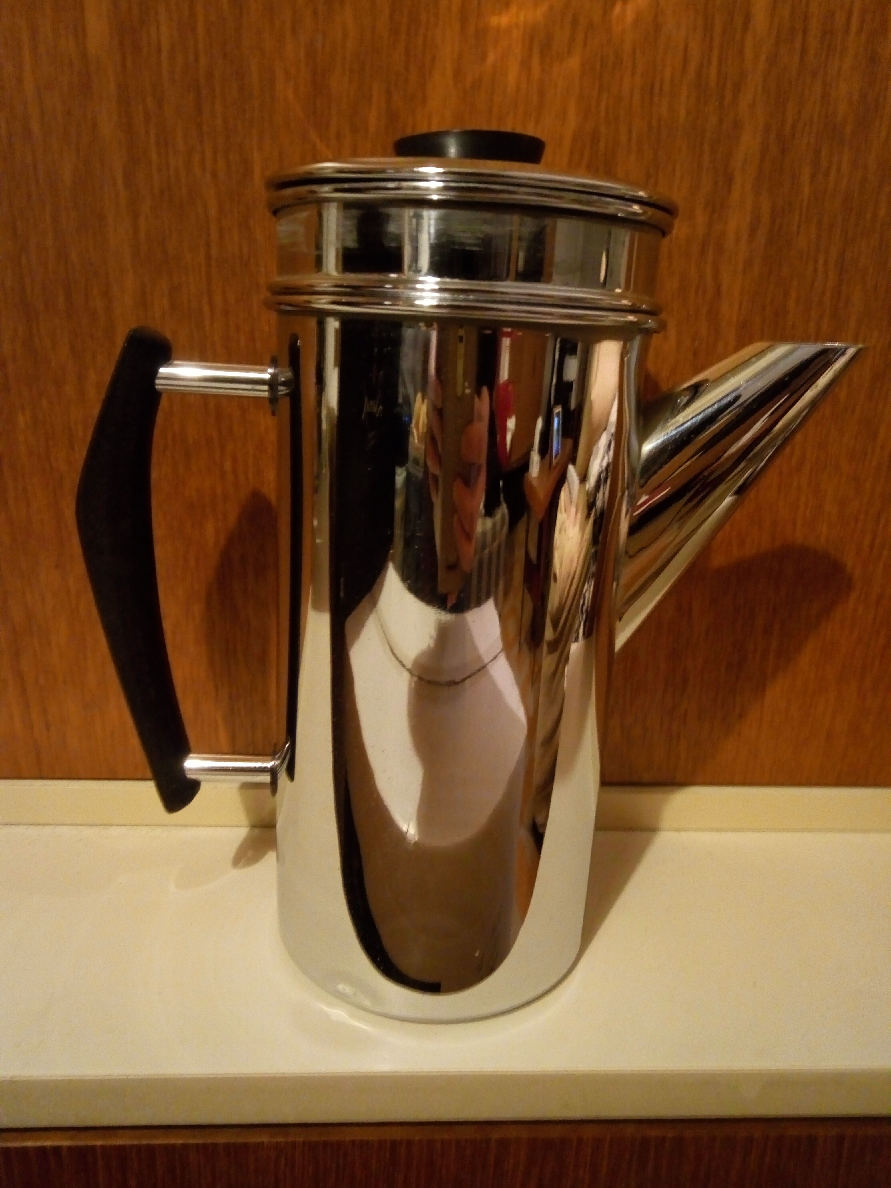 MENESA copper coffee maker vintage chrome 1950