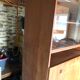 Meuble secrétaire scandinave vintage bureau avec vitrine et commode en teck caisson