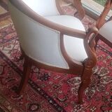 Salon 2 pièces gondoles style Empire à accoudoirs cols de cygnes