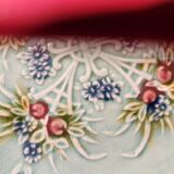 5 old Salins barbotine dessert plates