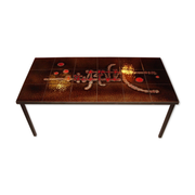 Table vintage céramique Julien de Covemaker dit Belarti céramiste à Ostende