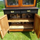 Buffet  ancien  vers  1940 avec plateau triroirs et portes effet beton – Totalement relooké