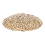 Round bubble ceiling light Murano amber by Hillebrand, Germany, 1970s