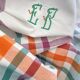 Antique hand-embroidered tablecloth with monogram EB - Cotton - 150x150 cm