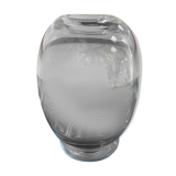 Vintage engraved crystal vase