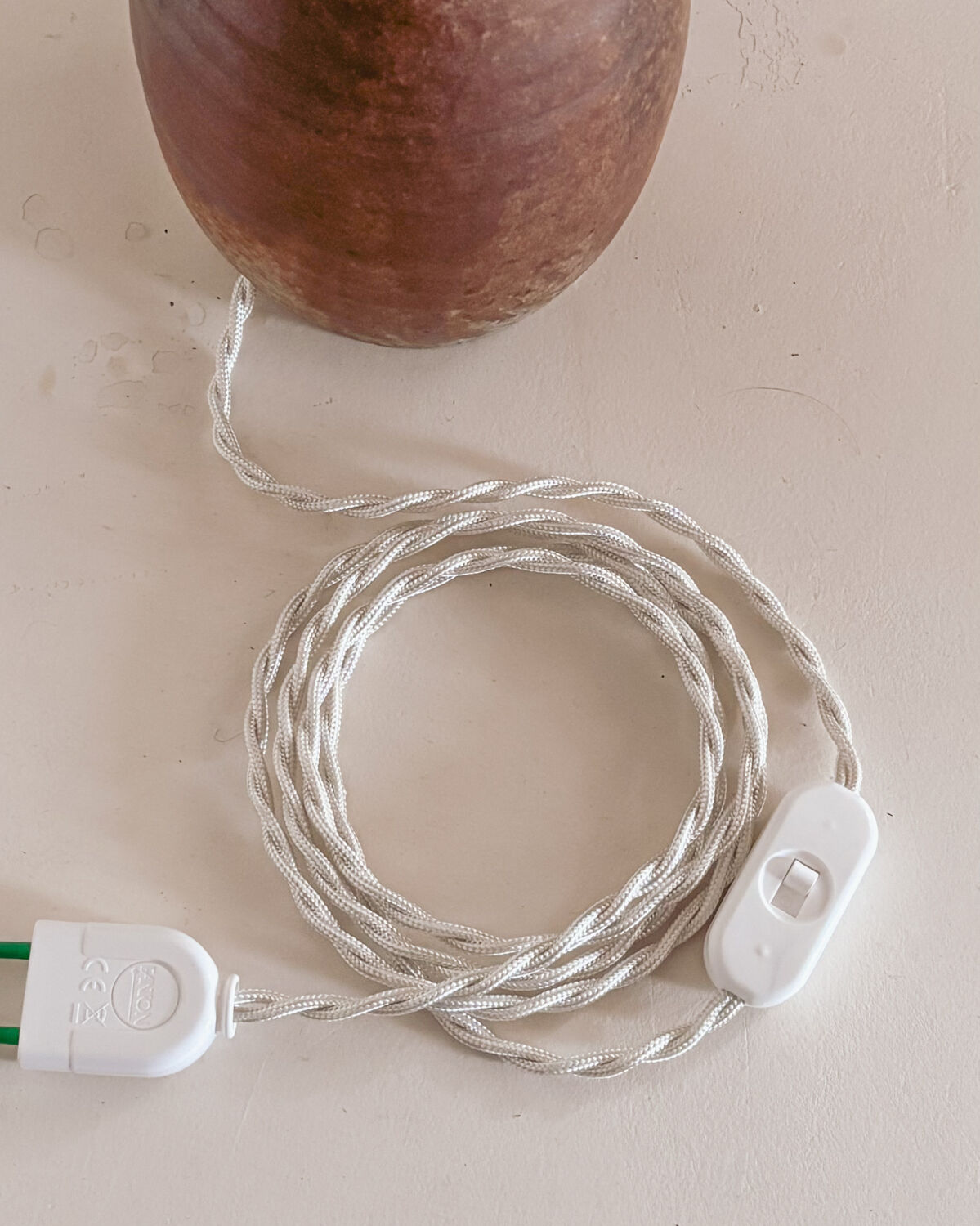 Large table lamp in stoneware