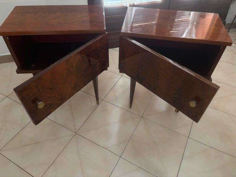 2 tables de chevet vintage