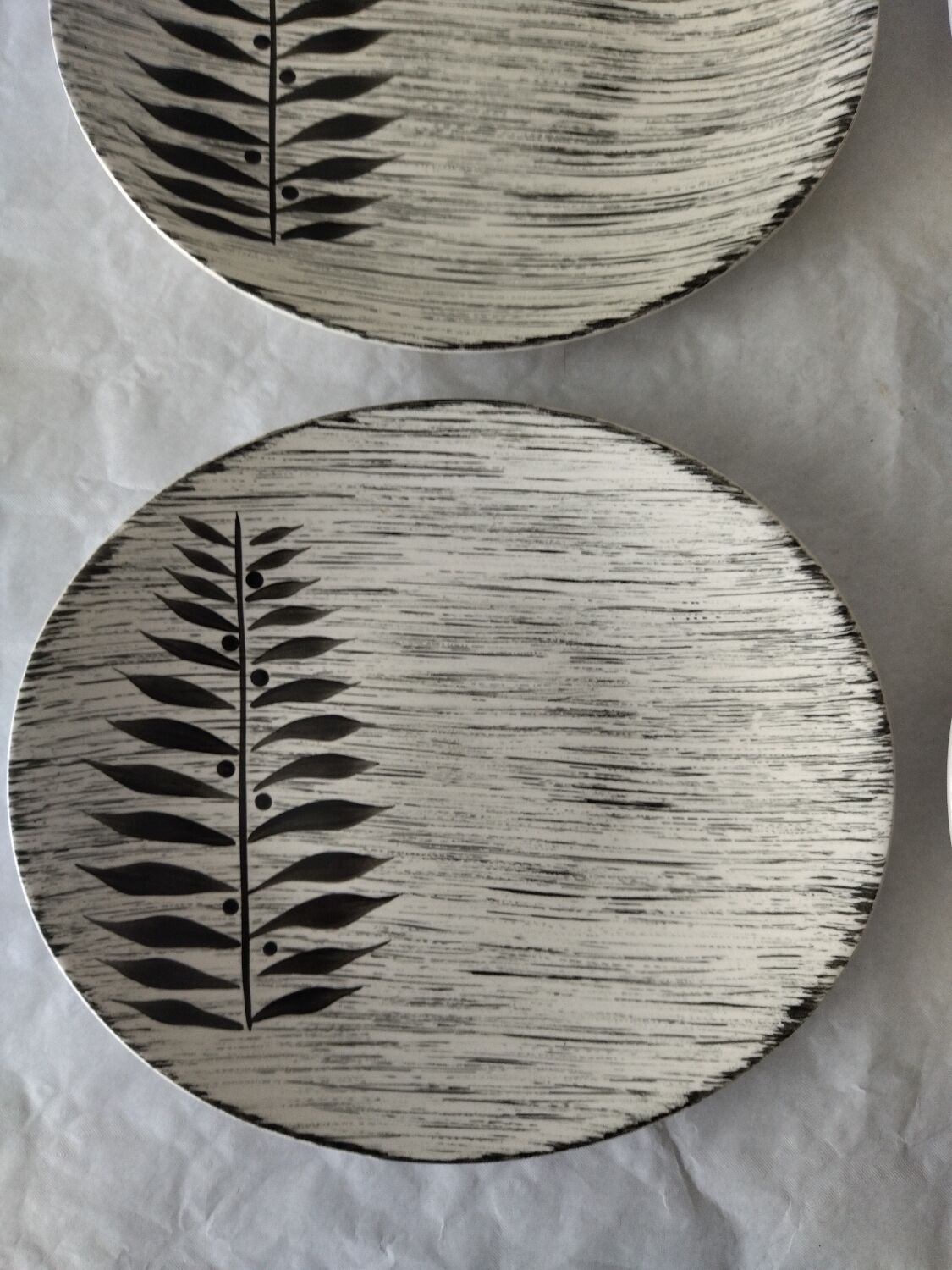 6 large earthenware plates from Salins Tolede