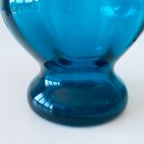 Old blue duck vase with collar