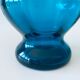 Old blue duck vase with collar