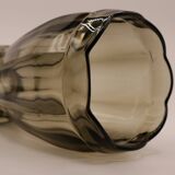 Vintage smoked glass vase
