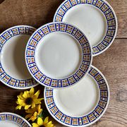 Set of 8 antique flat plates - Robinson de Badonvillier