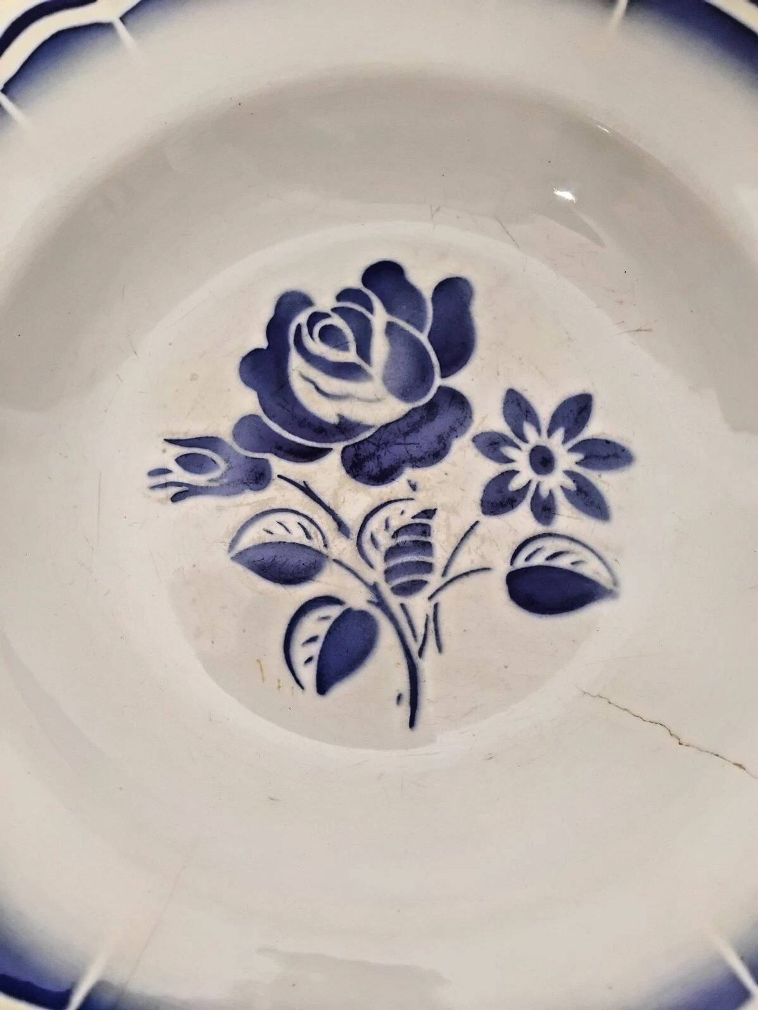 Ancienne Assiette Creuse Badonviller Vintage
