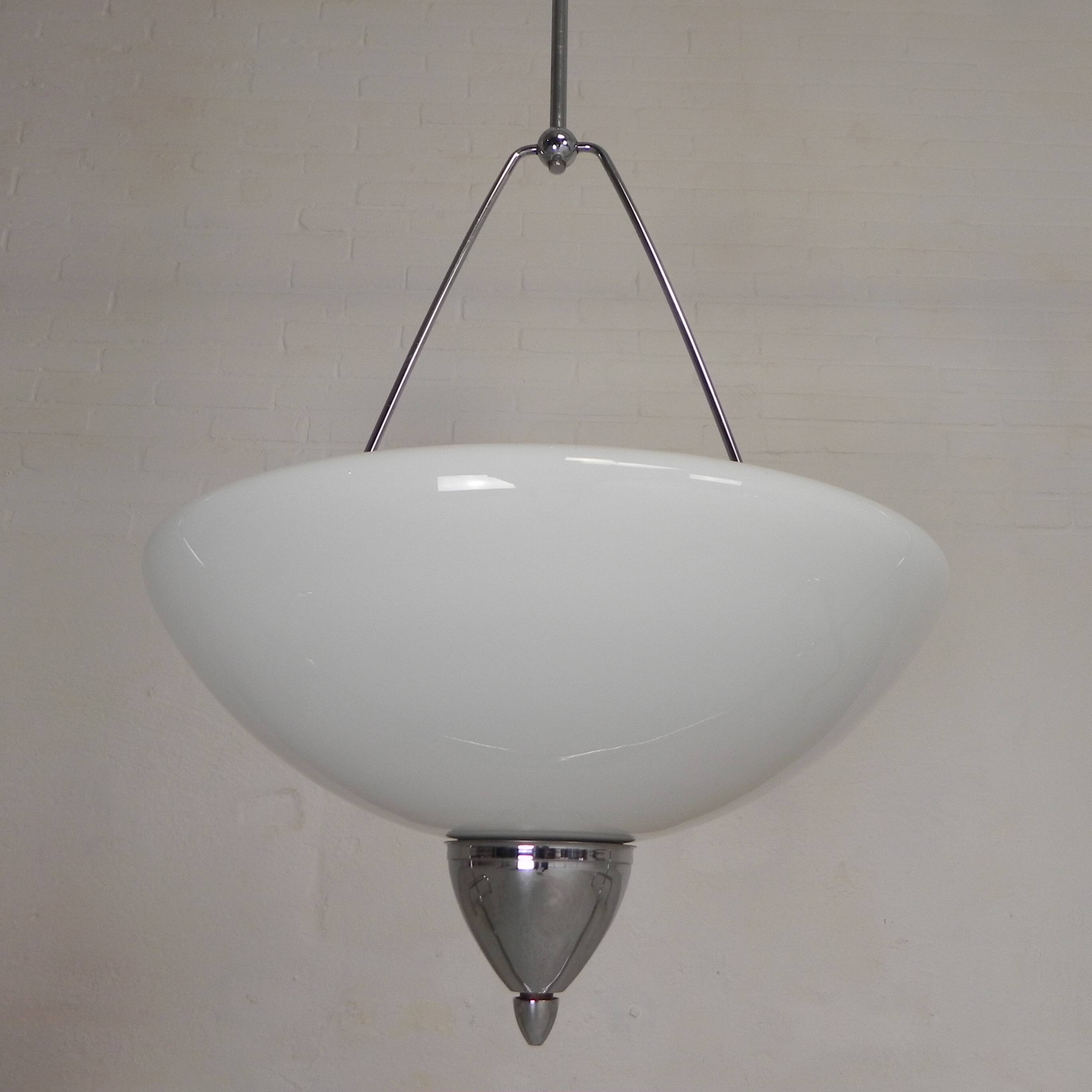 Zeiss Ikon pendant lamp, mirror lamp, 1930s