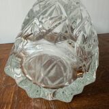 Cut glass transparent vase