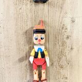 Painted wooden Pinocchio puppet