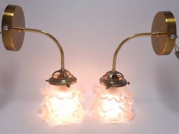 Glass paste wall lights