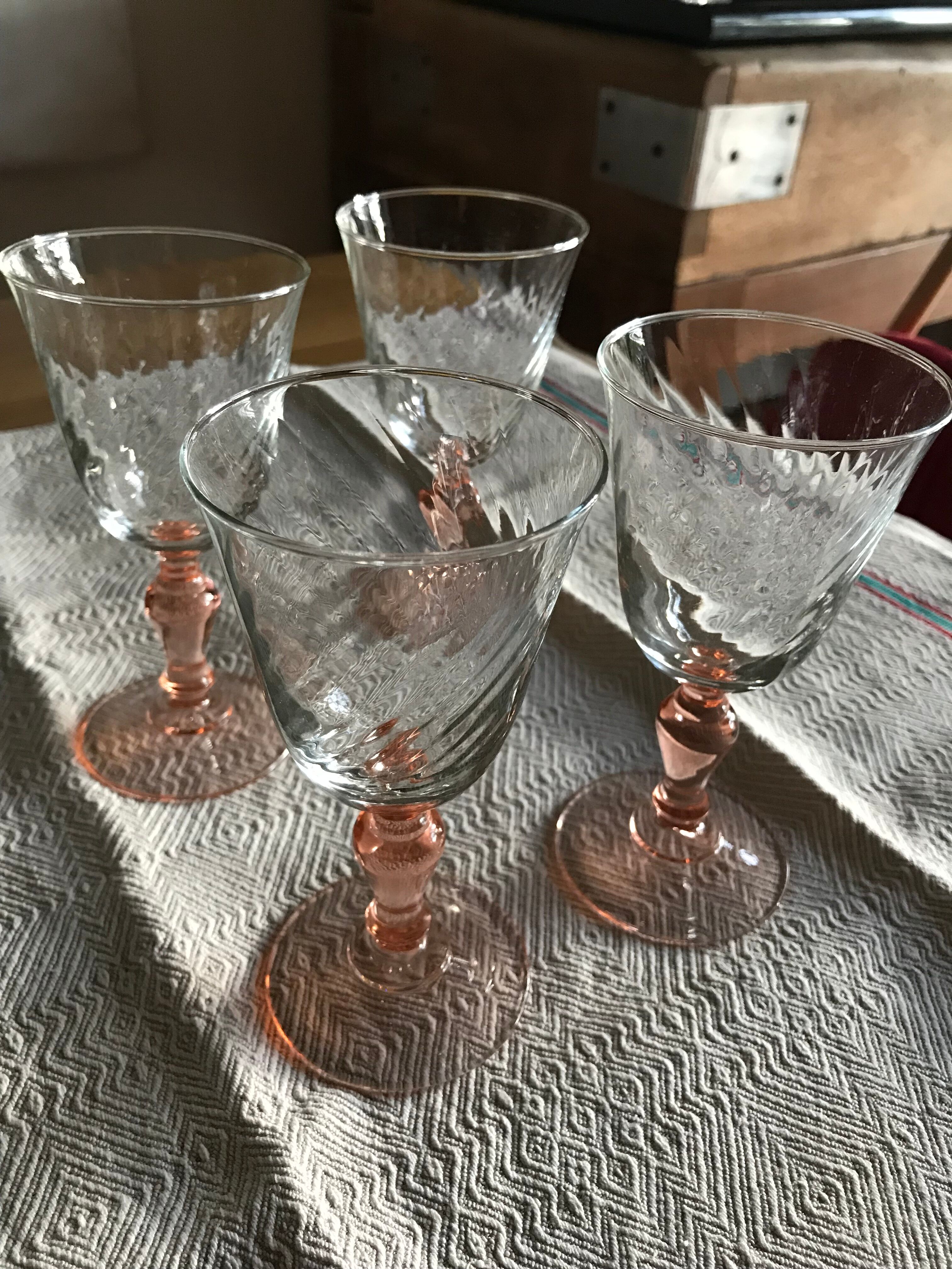 Vintage foot glasses year 70