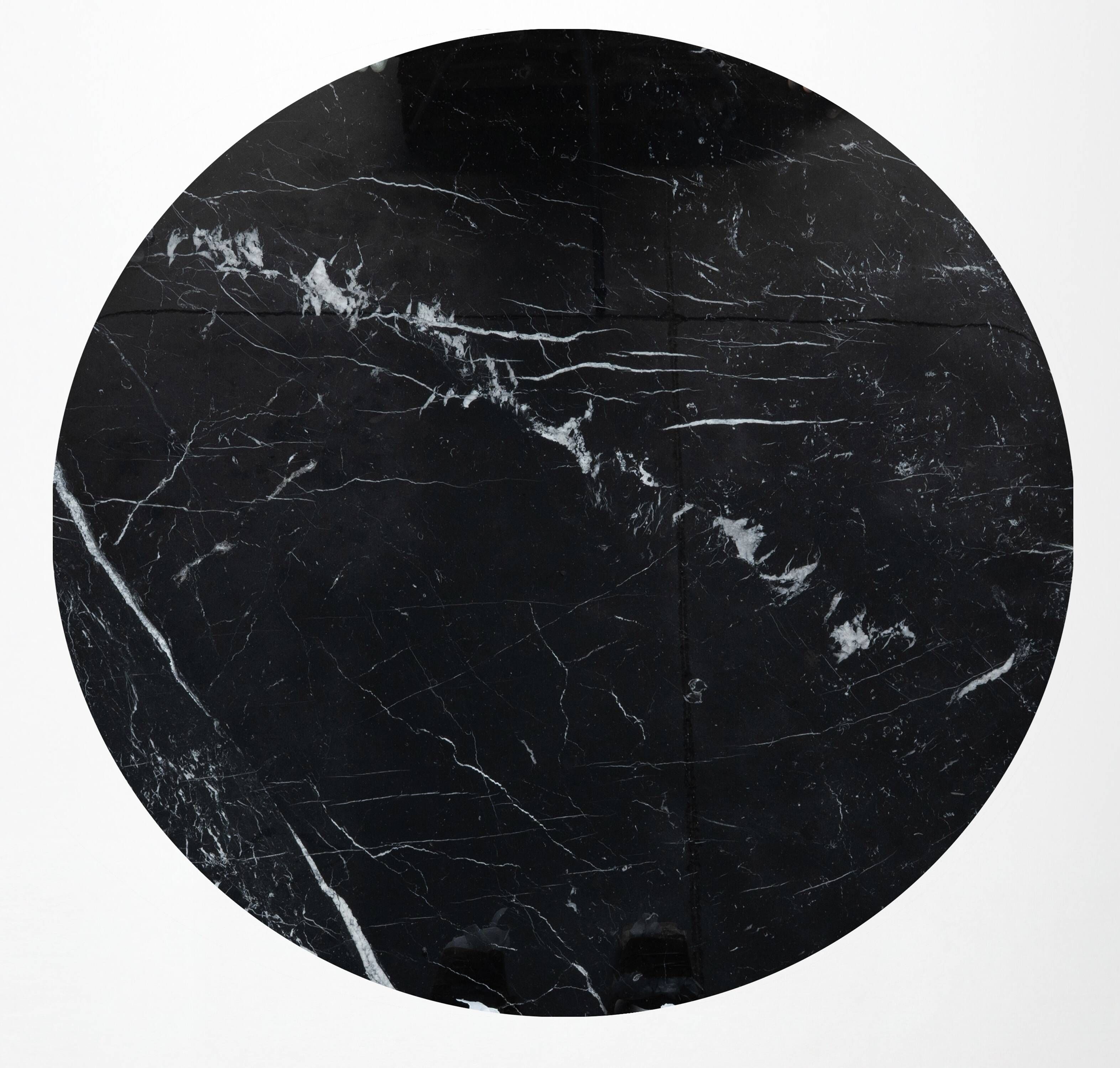 Original Knoll Tulip dining table (120cm) Nero Marquina glossy LIKE NEW!