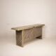 Sideboard in parchment and Missoni fabric by Angelo Mazzola for Salpol, 1980